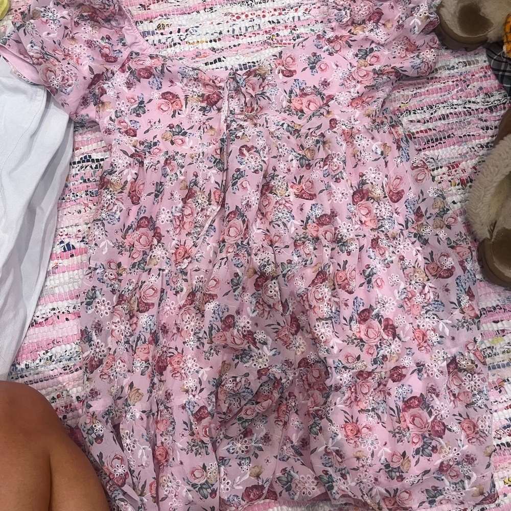 Pink Floral Dress